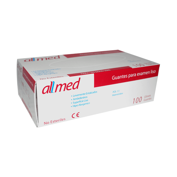 GUANTE LATEX LISO ALLMED GRANDE