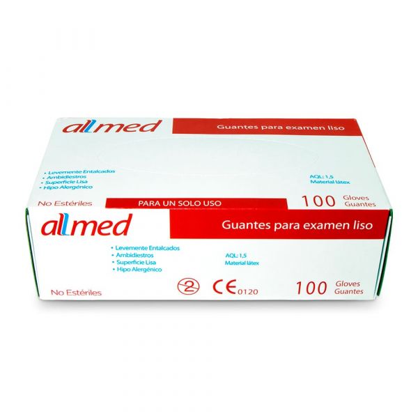 GUANTE LATEX LISO ALLMED 
