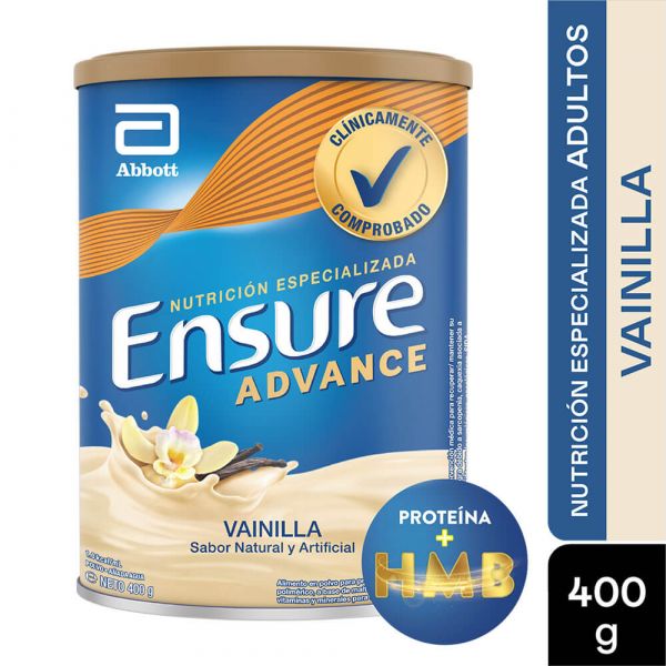 ENSURE ADVANCE POLVO VAINILLA X 400 GR