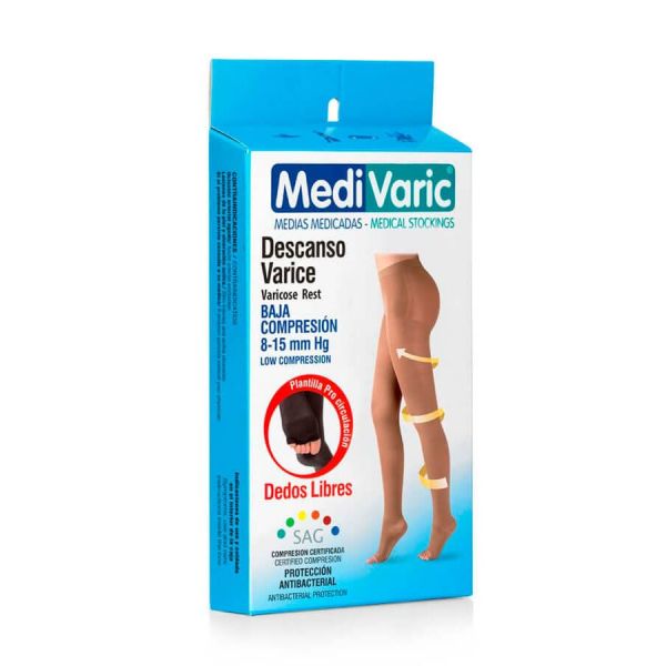 MEDIA DE COMPRESION DAMA TRANS. CADERA COM. BAJA 8-15 DL TALLA S SAHARA REF. 1111P1101