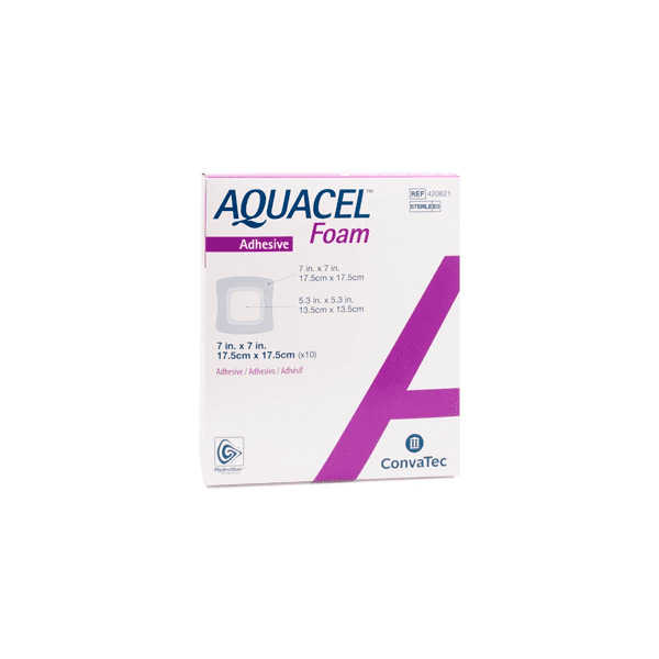 AQUACEL FOAM ADHESIVO 420621 17,5 X 17,5 CMS CJA X 10 UND