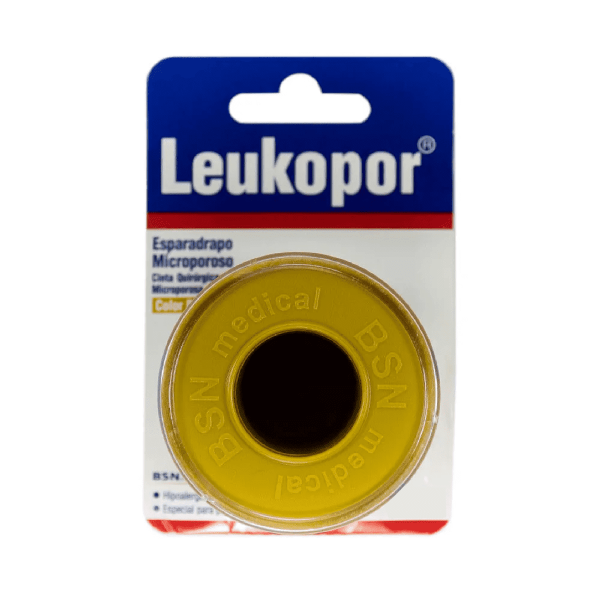 MICROPOROSO LEUKOPOR (ESPARADRAPO) C/PIEL TARJETA 1/2