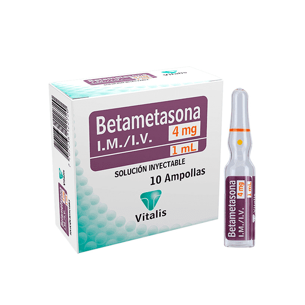 BETAMETASONA 4 MG/1 ML CAJA X 1 UND - VITALIS
