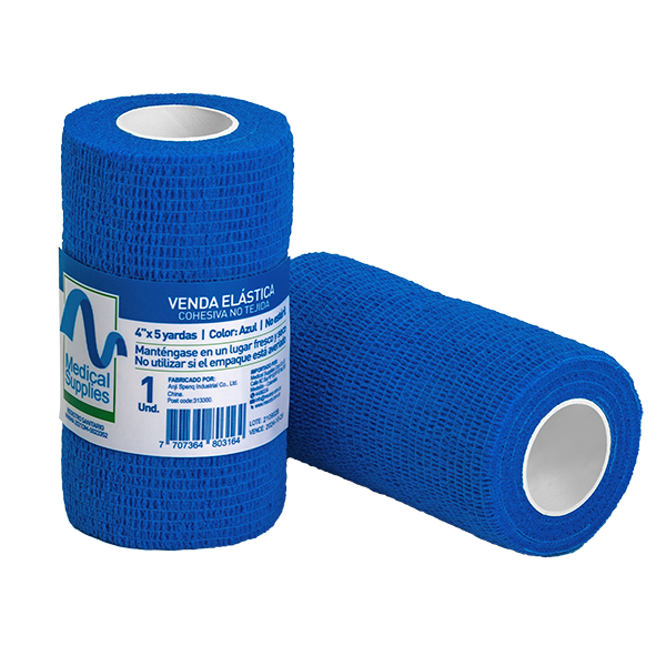 VENDA COHESIVA AZUL 4 X 5 YARDAS - MEDICAL SUPPLIES CORP. S.A.S