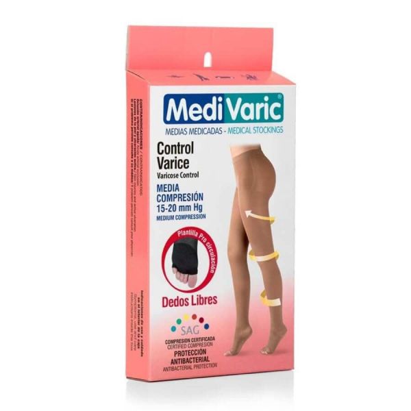 MEDIA DE COMPRESION DAMA TRANS. CADERA COM. MEDIA 15-20 DL TALLA S SAHARA REF. 1121P1101