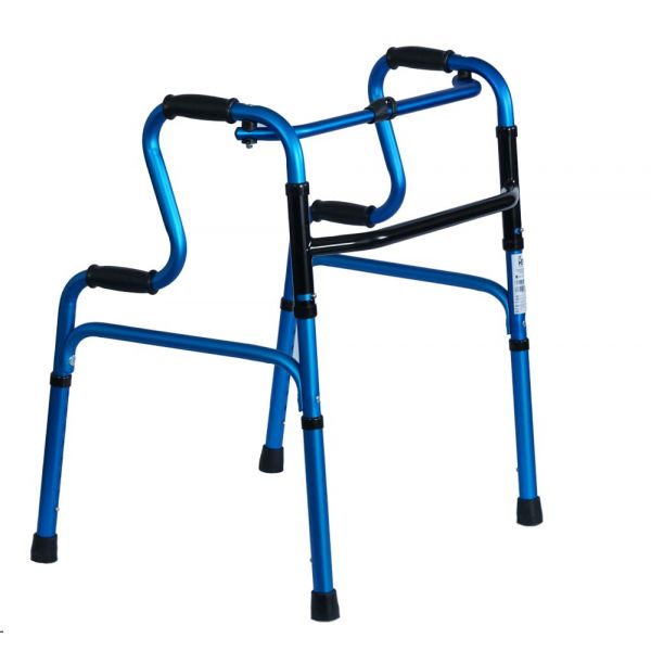 CAMINADOR PLEGABLE KONFORT PLUS STAND UP DOBLE FUNCION (FIJO O PASO-PASO) COLOR AZUL REF.KP1-816L-12