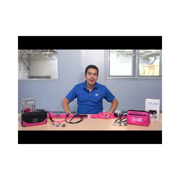 KIT F.C TENSIOM+FONENDO DOBLE CAMPANA RAPPAPORT ESTUCHE NEGRO-FUCSIA REF. GMD50-RP-ST15FE1ST22