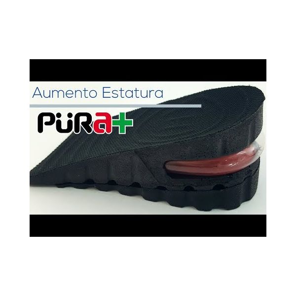 PURA+ TALONERA AUMENTO ESTATURA TALLA UNICA COLOR NEGRO REF. 0088 X PAR