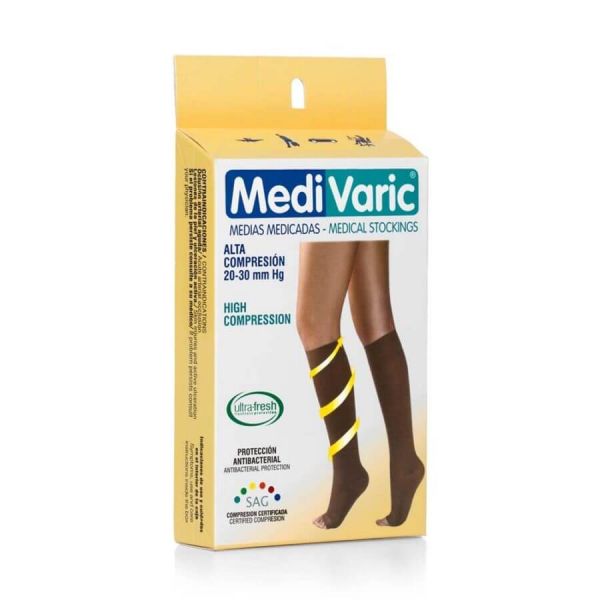 DAMA OPACA RODILLA COM. ALTA 20-30 S BEIGE