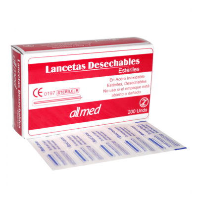 LANCETAS METáLICAS ALLMED