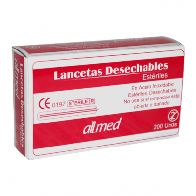 LANCETAS METáLICAS ALLMED