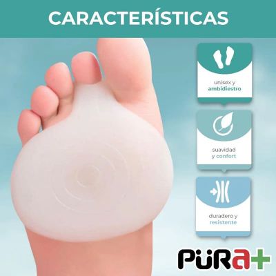 ALMOHADILLA GEL PUENTE MARTILLO / PLANTAR X PAR PURA+