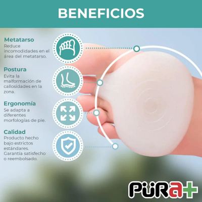 ALMOHADILLA GEL PUENTE MARTILLO / PLANTAR X PAR PURA+