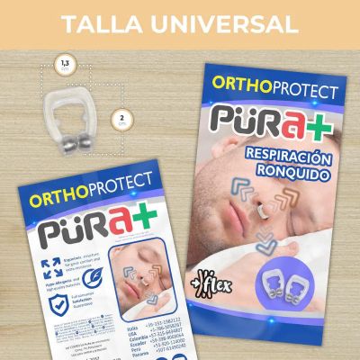 ANTI-RONQUIDO NASAL / RESPIRACIÓN PURA+ X PAR PURA+