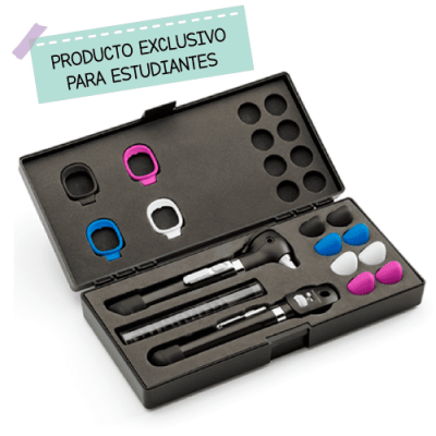 EQ. DE ORGANOS POCKET LED PLUS REF 92880+EST. RIGIDO+ACCESORIOS W.A COLOR ONIX (NEGRO) (ESTUDIANTES)