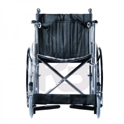 SILLA DE RUEDAS 50 CM ESTANDAR EN ACERO RIN RADIO C/NEGRO GRAFITO REF. KBE1462FF-M23-D KONFORT PLUS