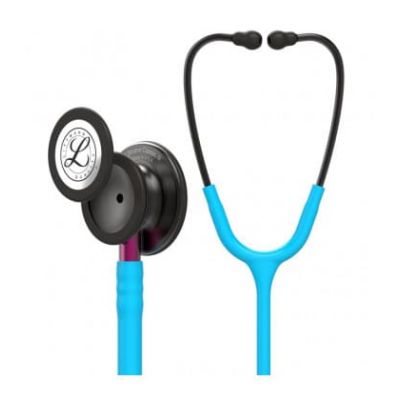 FONENDO 3M LITTMANN 5872 CLASSIC III - CAMPANA DE HUMO, TUBO TURQUESA, VASTAGO ROSA