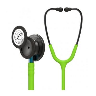 FONENDO 3M LITTMANN 5875 CLASSIC III - CAMPANA DE HUMO, TUBO VERDE LIMA, VASTAGO AZUL