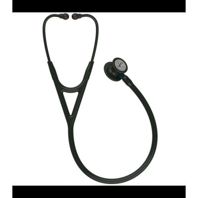 FONENDO 3M LITTMANN CARDIOLOGY IV 6201 - TUBO NEGRO, CAMPANA NEGRA, VASTAGO AZUL