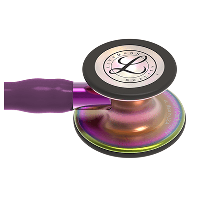 FONENDO 3M LITTMANN CARDIOLOGY IV 6205 - TUBO CIRUELA, CAMPANA ARCOÍRIS, VASTAGO VIOLETA