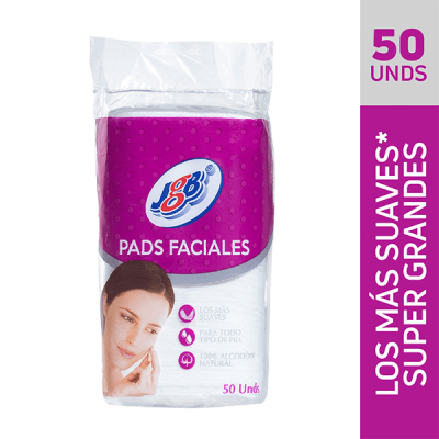 PADS FACIALES DE ALGODON PAQ X 50 UND - JGB