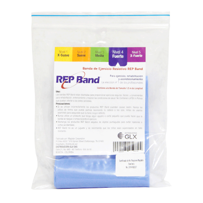 BANDA ELASTICA REP BAND #4 COLOR AZUL 1.5MT