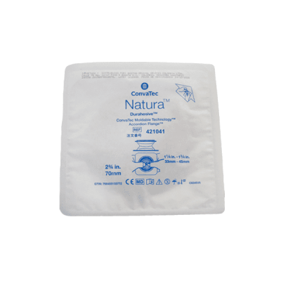 BARRERA NATURA PLANA RECORTABLE DURAHESIVE FLEXIBLE 70MM X UND REF. 413168 - CONVATEC