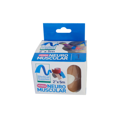 VENDA KINESIOLOGICA NEURO MUSCULAR PIEL 2 X 5 METROS - MEDICAL SUPPLIES CORP. S.A.S