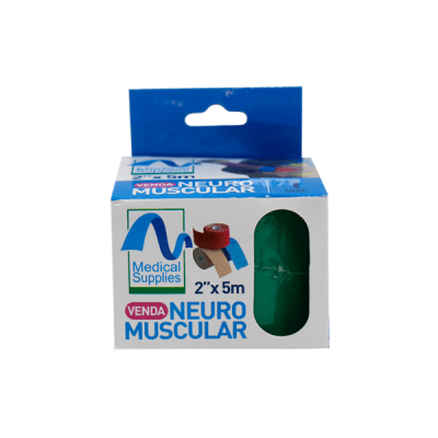 VENDA KINESIOLOGICA NEURO MUSCULAR VERDE 2 X 5 METROS - MEDICAL SUPPLIES CORP. S.A.S