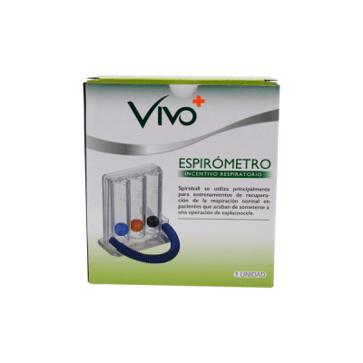 ESPIROMETRO INCENTIVO RESPIRATORIO 3B X 1200 CC - VIVO+