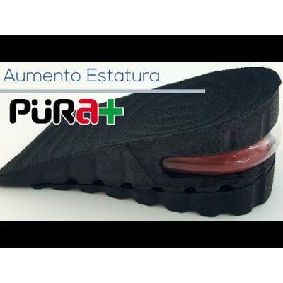 PURA+ TALONERA AUMENTO ESTATURA TALLA UNICA COLOR NEGRO REF. 0088 X PAR