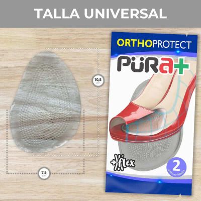 PURA+ PUNTERA SILICON GEL TALLA UNICA COLOR TRANSPARENTE REF. 0149 X PAR